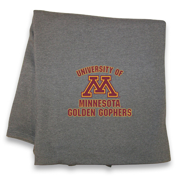 MV Sport University of Minnesota Golden Gophers Graphite Blanket